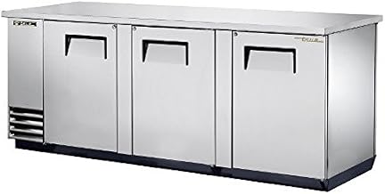 TRUE TBB-4PT-S Three Section Pass-Thru Back Bar Cooler, Stainless Steel Exterior