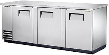 TRUE TBB-4PT-S Three Section Pass-Thru Back Bar Cooler, Stainless Steel Exterior