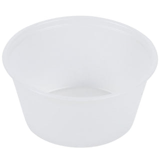 250ct - 2.5oz Polystyrene Portion Cups - 1Sleeve by Fabri-Kal – 2.5oz, Polystyrene (PS), Clear, Pack of 250, Model 20007