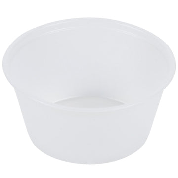 250ct - 2.5oz Polystyrene Portion Cups - 1Sleeve by Fabri-Kal – 2.5oz, Polystyrene (PS), Clear, Pack of 250, Model 20007