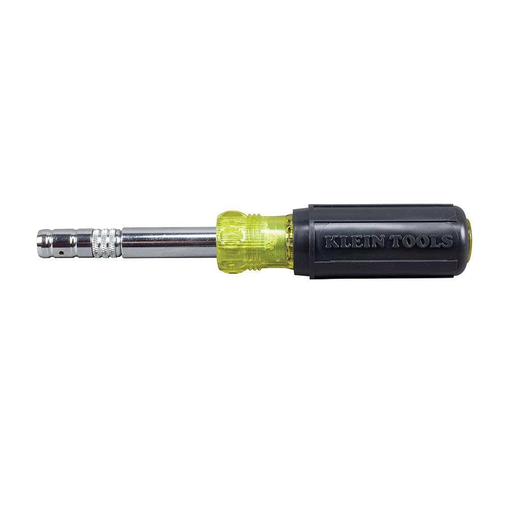 Multi-Bit Screwdriver/Nut Driver by KLEIN TOOLS – One Size, Alloy Steel, Yellow/Black, Model 32596