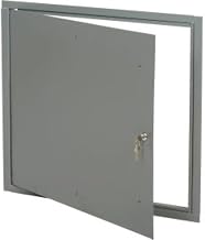 Global Industrial Multi Purpose Metal Access Panel, Key Lock, 24" Wx24 H, Gray