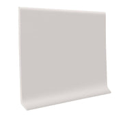 Pinnacle Rubber Cove Base 4"X1/8"X48" - Natural by Roppe – 50"L x 48"W x 4"H, Rubber, Natural, Model 40CR3P122