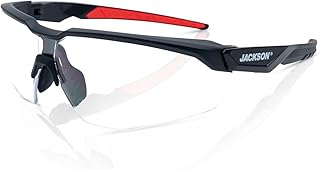 Jackson Safety Safety Glasses - HyperGuard H-Series - Clear 2.0 Readers Lens - Black Half Frame - STA-Clear Anti-Fog