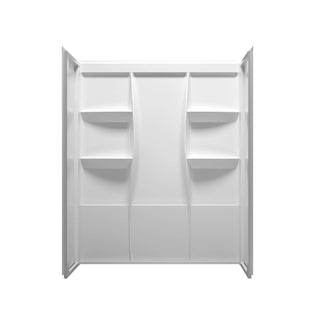 Sterling Shower Wall Surround White by Lighting Design – Acrylic, White, Model SW1016032GW