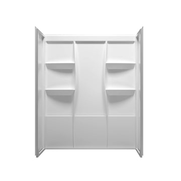 Sterling Shower Wall Surround White by Lighting Design – Acrylic, White, Model SW1016032GW