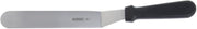HUBERT Offset Spatula Stainless Steel with Black Polypropylene Handle - 10"L Blade