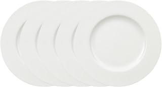Villeroy & Boch Royal Dinner Plate 27 cm Premium Bone Porcelain 6 Units, White, 6