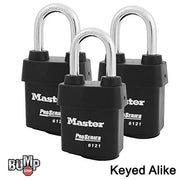Master Lock 3 Pack / Black / 1 Keyed Padlocks