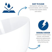 Carlisle FoodService Products White / 8 oz / Classic Soup Bowls