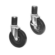 5" Casters w/Galvanized Legs by Advance Tabco – Rubber, Model TA-25G-4