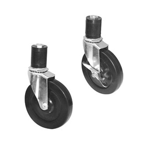 5" Casters w/Galvanized Legs by Advance Tabco – Rubber, Model TA-25G-4