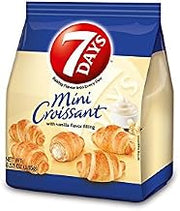 7 Days Vanilla Mini Croissant, 6.53 Ounce -- 8 per case.
