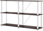 Starlight Canyon Home Brown 3-Tier 47-Inch Wood Open Bookcase with Stylish Storage Shelves for Living Room, Office, Home Library