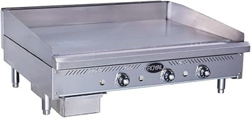 Royal Range RTG-36 36" Wide 3 Burner Thermostatic Control Gas Griddle