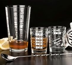 16 oz DuraTuff Mixing Glass - Capacity Markings on Sides