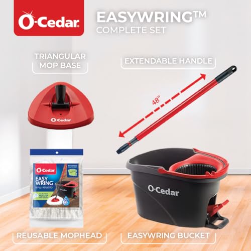 O-Cedar Easywring Spin Mop & Bucket / Standard / EasyWring Mops & Bucket Sets