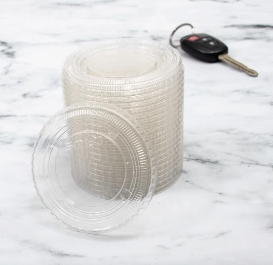 DCC PL4N No-Slot Plastic Cup Lids – 9.0 ounces, Polyethylene Terephthalate, Clear, Model DCCPL4N