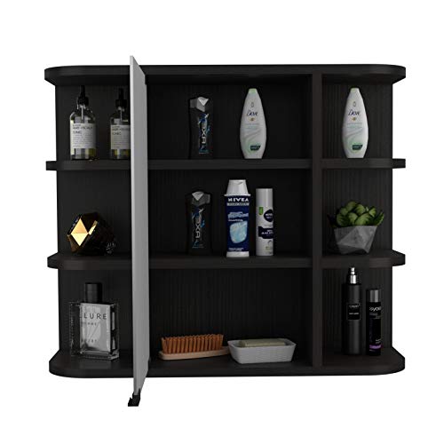 DEPOT E-SHOP Black Wengue / Modern / 1 Medicine Cabinets