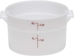 Cambro Round 2 Quart Poly White, red (RFS2148)