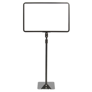 Black Metal Frame Sign with Adjustable Round Stem - 11"L x 7"H by HUBERT – Alloy Steel, Black, Model 65275