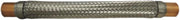 Supco VAS-078 7/8" OD HVAC Vibration Absorber | Stainless Steel Braided Refrigerant Line Eliminator | Copper Sweat Ends | 12" Compressor Vibration Isolator | 650 PSI Working Pressure