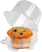 LINDAR CORPORATION Container Cupcake Hinge 1Cell Pet Clear, 25 CS