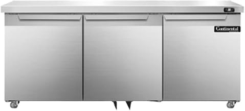 SW72-U Three Section Undercounter Refrigerator 72" W