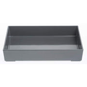 Grey Melamine Tray - 9 3/4" L x 6 3/4" W x 1/2" H by HUBERT – 9.8" x 6.8" x 0.5", Melamine, Gray, Model H0275-GREY