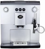 Omcan Programmable Espresso Machine with Milk Frother for Cappuccino and hot water for Americano. 10 Languages, Powder/Bean Compatible 44602