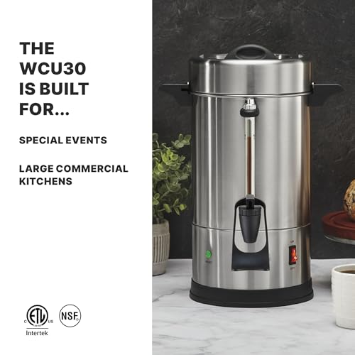 Waring 30-Cup / 30 Cup Capacity / Silver Coffee Urns
