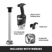 Waring 18" Shaft / Stainless Steel / Immersion Blenders Countertop Blenders