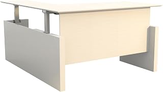 Safco Medina 72" Straight Front Desk with Return in Sea Salt Finish MNT51HTSS