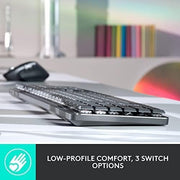 MX Mechanical Mini Wireless Illuminated Keyboard Linear Switches (RENEWED) by Logitech – Compact, Information Not Available, Graphite, Model 920-010551