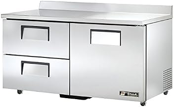 TRUE TWT-60D-2-ADA-HC ADA Compliant Two Section 60" Work Top Refrigerator, One Solid Door & ADA Compliant Two Drawers