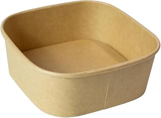 PacknWood 210PCAR500PPK 16 oz 5.1 x 5.1 x 2 in. Square Kraft Meal Box - 300 Piece