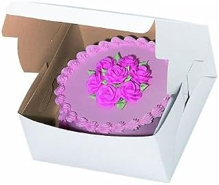 BOXit 10105B 10 x 10 x 5" White Cardboard Bakery Box - 100 / CS