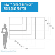 MasterVision 48"W x 36"H / Melamine / Silver Dry Erase Boards