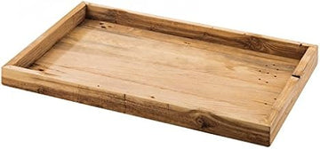 Cal-Mil 1367-10-99 Tray, 1.25" Height, 12" Width, 9.75" Length, Reclaimed Wood, Madera (Pack of 2)