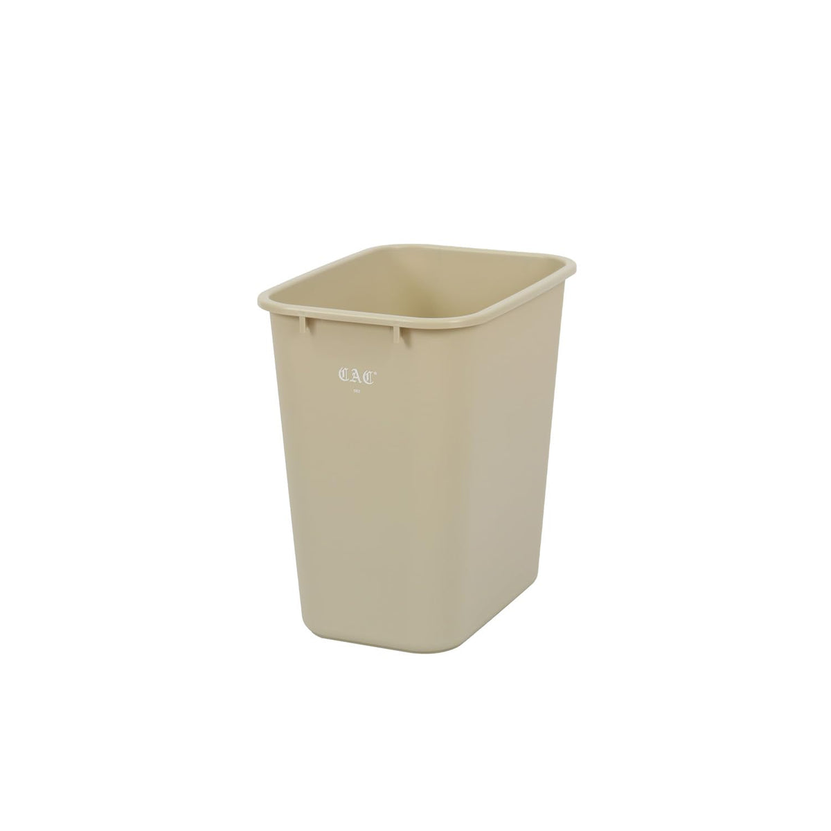 CAC Poly Trash Can/Wastebasket Rect Beige 28Qt/7Gal by CAC China – 28Qt/7Gal, 7 gallons, Beige, Model TCWB-28BG