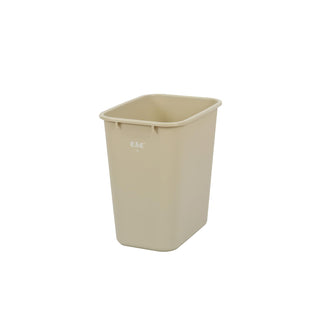 CAC Poly Trash Can/Wastebasket Rect Beige 28Qt/7Gal by CAC China – 28Qt/7Gal, 7 gallons, Beige, Model TCWB-28BG