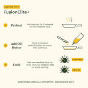 Cuisinart 8-inch Skillet / 8 Inch Skillet Frying Pan / Stainless Steel Roasting Pans