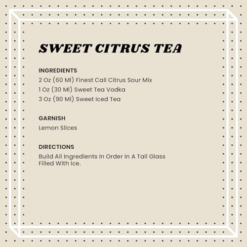 Premium Juice Citrus Sour Drink Mix by Finest Call – 33.8 Fl Oz (Pack of 2), Pack of 2