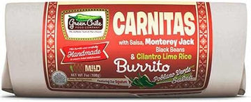 Green Chile Food Carnitas Burrito with Salsa Monterey Jack Black Beans and Cilantro Lime Rice, 7 Ounce -- 12 per case.