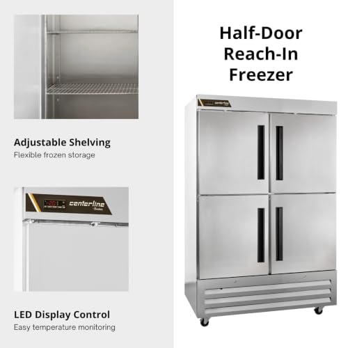 Traulsen (2) Split Solid Doors / Silver / 1 Freezers