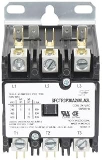 SFCTR3P30A24VLA2L - Upgraded Replacement 3-Pole 30A 24VAC Contactor A2L Lug Compatible with Trane
