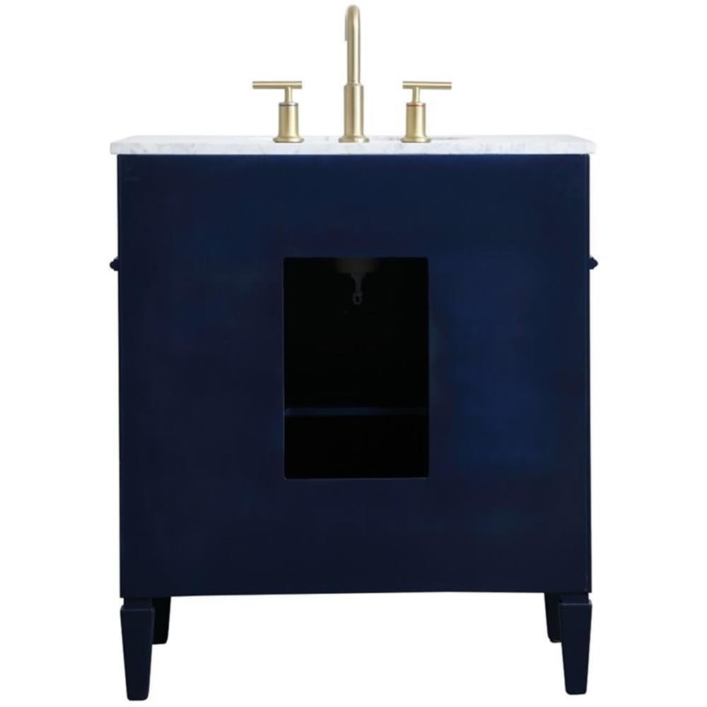 Elegant Decor 30" - Single / Blue,gold / Contemporary Wheel Care