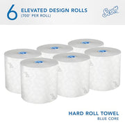 Scott Professional White / 700 Feet (Pack of 6) / Blue Core Paper Towels