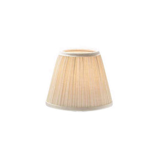 Ivory 5" Dia Candlestick Lamp Shade by Hollowick – porcelain, wood, flame resistant fabric, Off-White, Model 295I