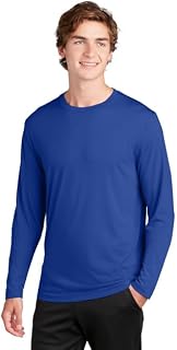 SPORT-TEK Long Sleeve PosiCharge Competitor Cotton Touch T-Shirt ST450LS, True Royal, XX-Large
